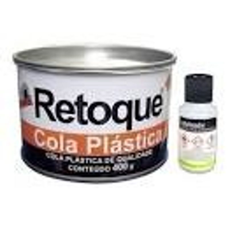 Cola Massa Plástica Real Retoque 400g Branca - White - 36 - Unitário