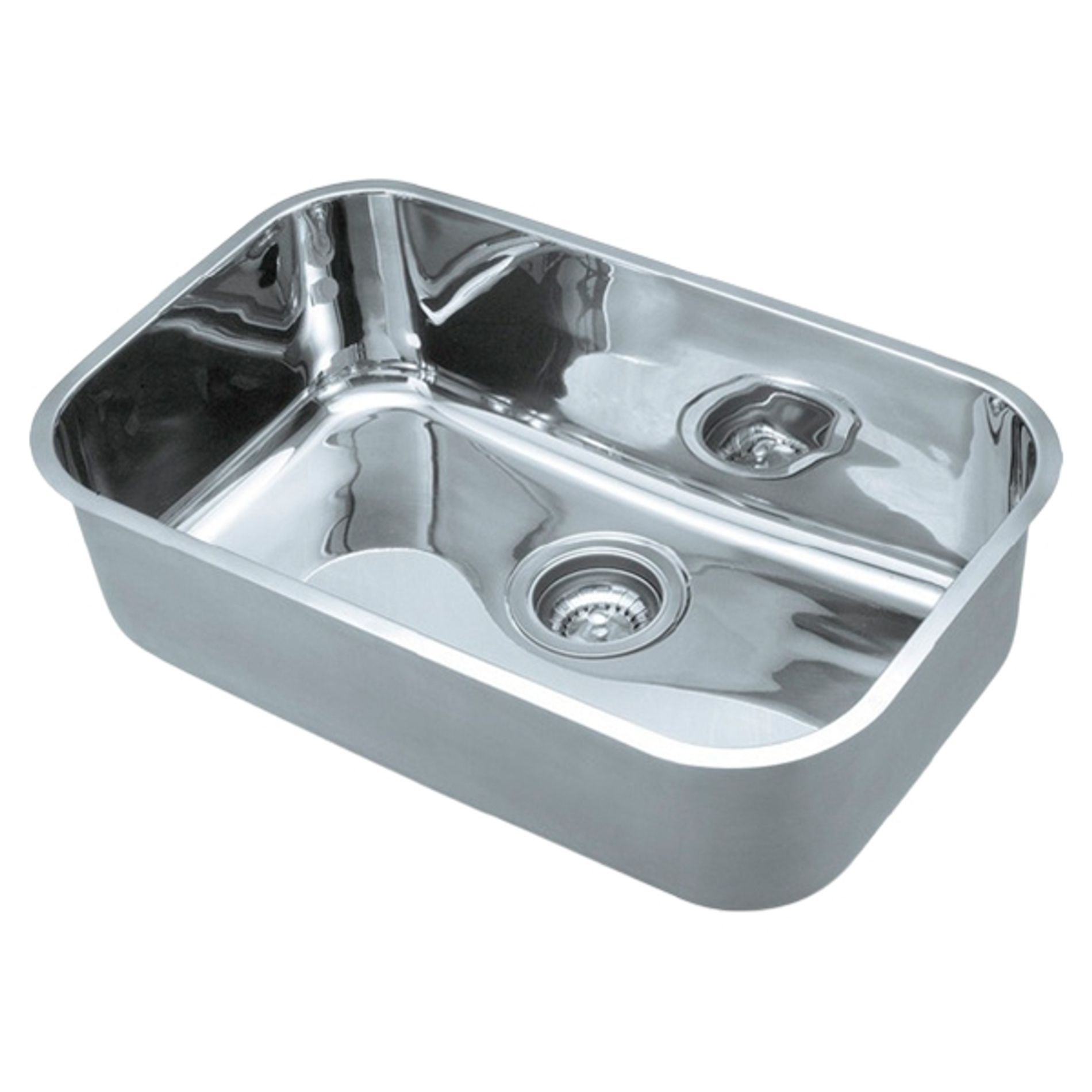 Cuba para Cozinha Retângular Linha Reta Inox 50x40x23cm 1mm