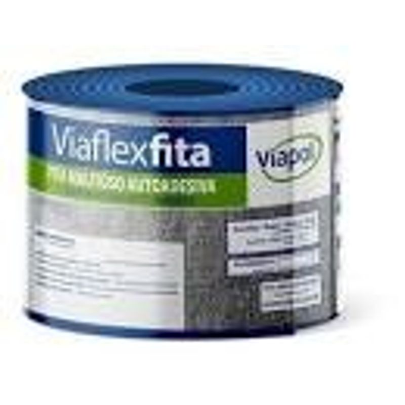 Fita Adesiva de Manta Asfáltica com Alumínio 10cmX 10m - Viapol - V0616251 - Unitário
