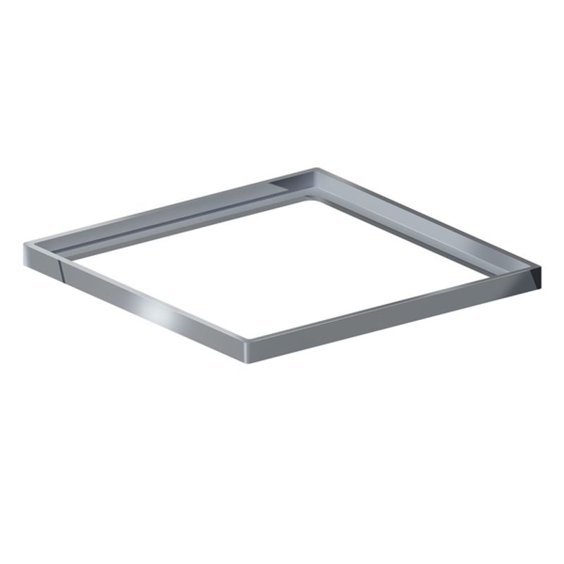 Porta Grelha Quadrado Inox Polida 15cm Linear  - Elleve - 4187 - Unitário