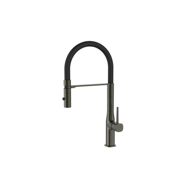 Monocomando para Cozinha de Mesa Bica Flexível Suporte com Imã Thelon Cinza - Dax - DAX-2245-TL-GR - Unitário