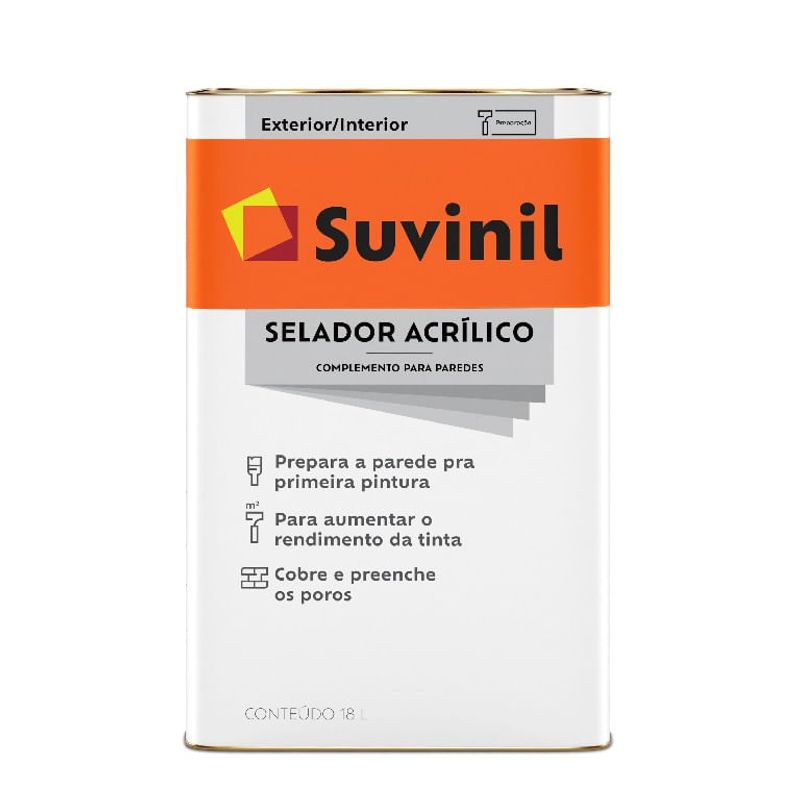 Selador Acrílico 18L - Suvinil - 53445291 - Unitário