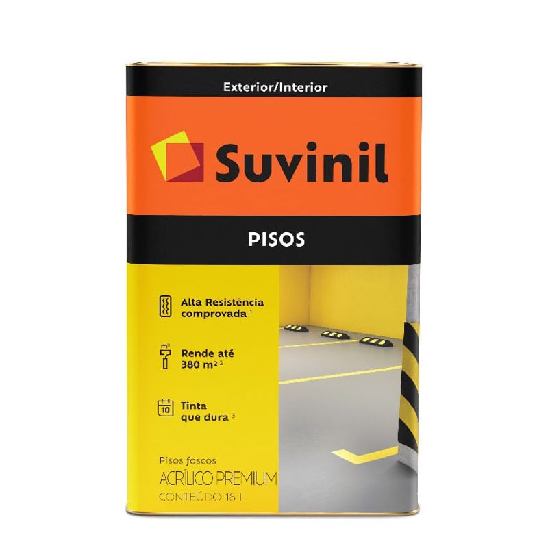Tinta Acrílica Premium Piso 18L Azul Fosca - Suvinil - 53420222 - Unitário