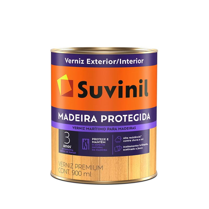 Verniz Maritimo Madeira Protegida Acetinado - Suvinil - 51622728 - Unitário