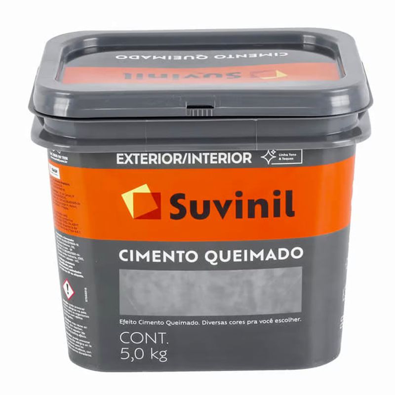 Cimento Queimado 5kg Pedra Rosada - Suvinil - 50659420 - Unitário