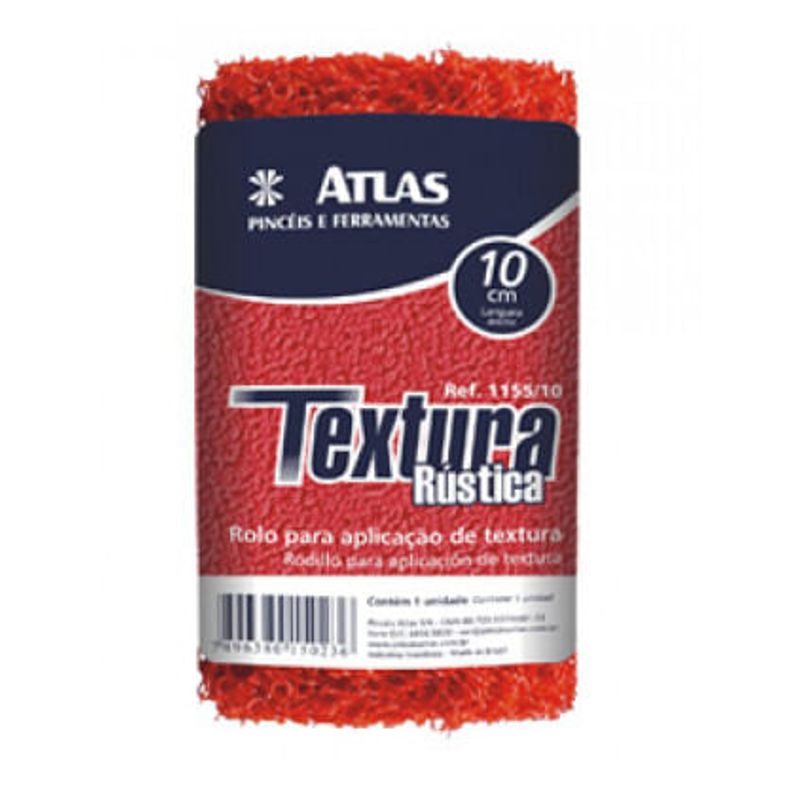 Rolo para Textura Rustico 23cm - Atlas - 1155 - Unitário