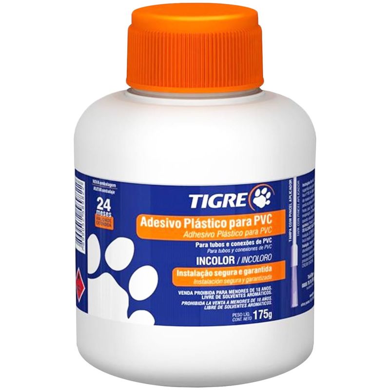 Adesivo Plástico para PVC Bisnaga Incolor - Tigre - 53020151 - Unitário