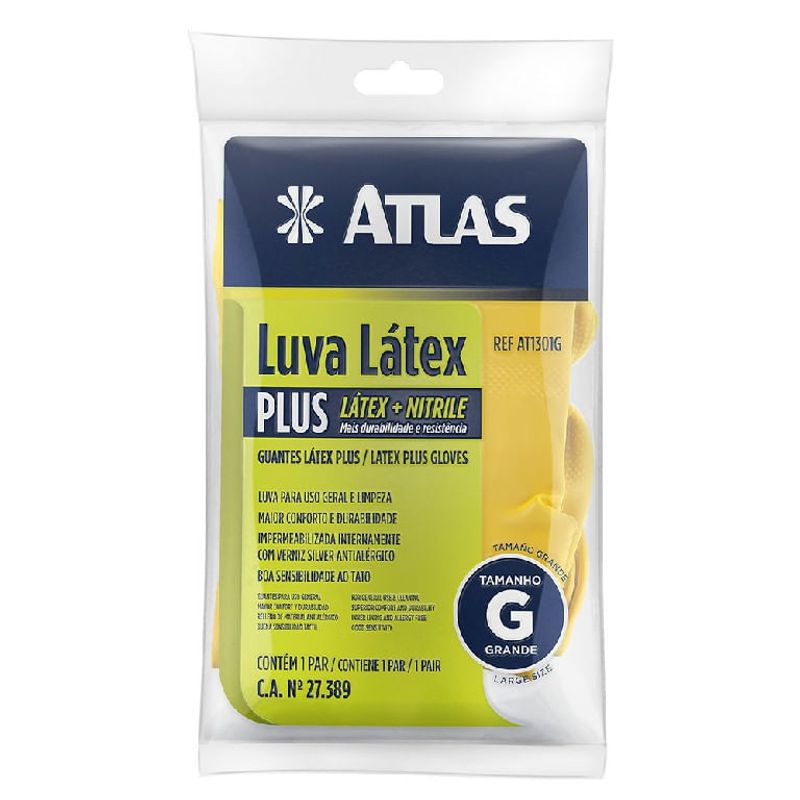 Luva Multiuso com Composto - Atlas - AT1301G - Unitário