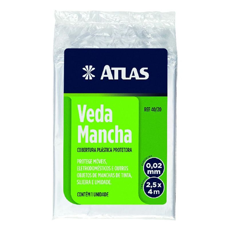 Manta Plástica e Ultra Resistente Transparente - Atlas - 40/20 - Unitário