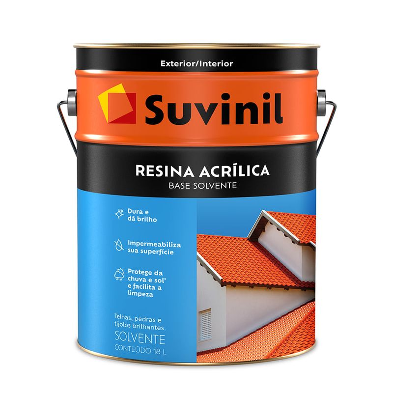Resina Acrílica Base Solvente 18L - Suvinil - 53393616 - Unitário