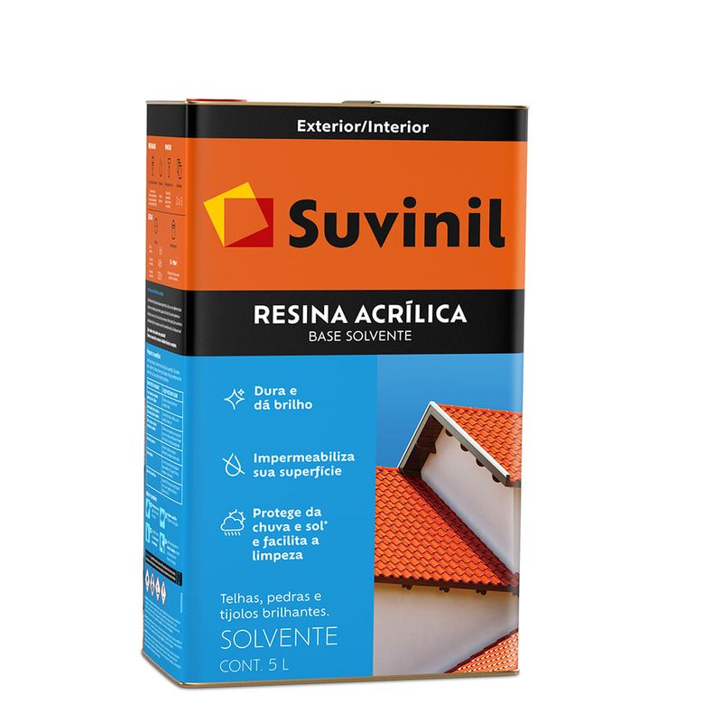 Resina Acrílica 5L Incolor - Suvinil - 53393563 - Unitário