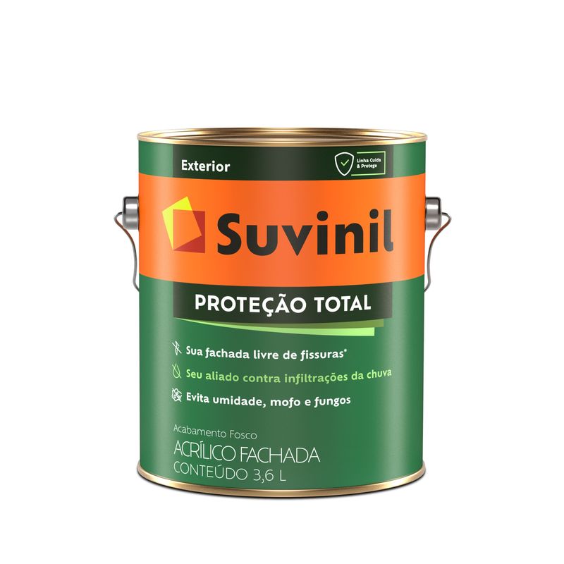 Tinta Proteção Total 3.6L Branco - Suvinil - 50345844 - Unitário Tinta Proteção Total 3.6L Branco - Suvinil - 50345844 - Unitário