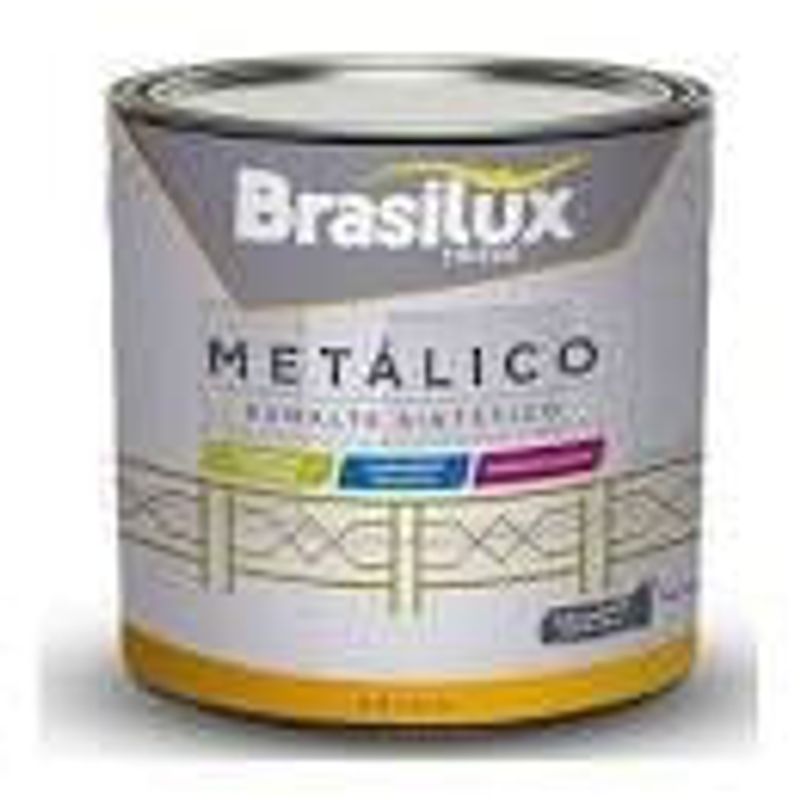 Esmalte Metalizado 0,9L Ouro Vila Rica - Brasilux - BT 013300401 - Unitário Esmalte Metalizado 0,9L Ouro Vila Rica - Brasilux - BT 013300401 - Unitário