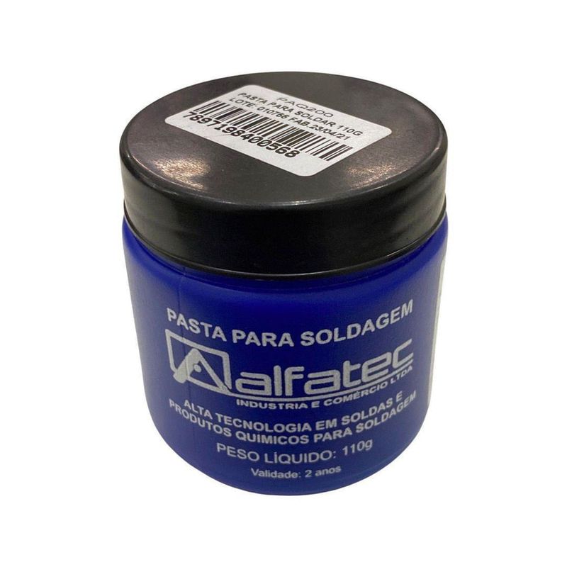 Pasta para Soldar 110G - Alfatec - PAQ200 - Unitário Pasta para Soldar 110G - Alfatec - PAQ200 - Unitário