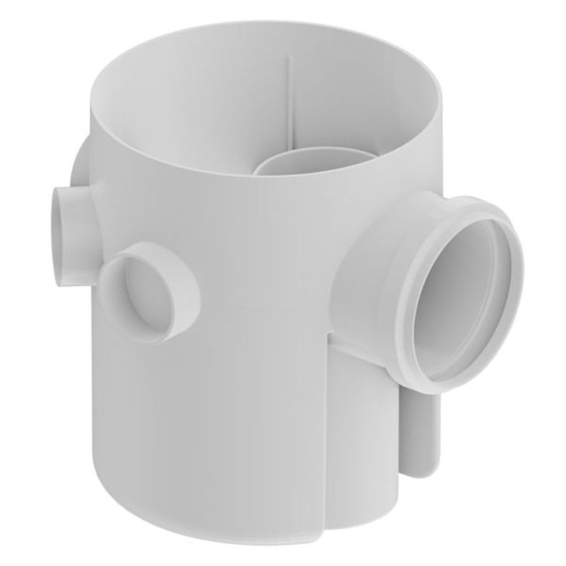 Corpo Caixa Sifonada (3 entradas) 150 x 185 x 75mm - Tigre - 27150128 - Unitário Corpo Caixa Sifonada (3 entradas) 150 x 185 x 75mm - Tigre - 27150128 - Unitário