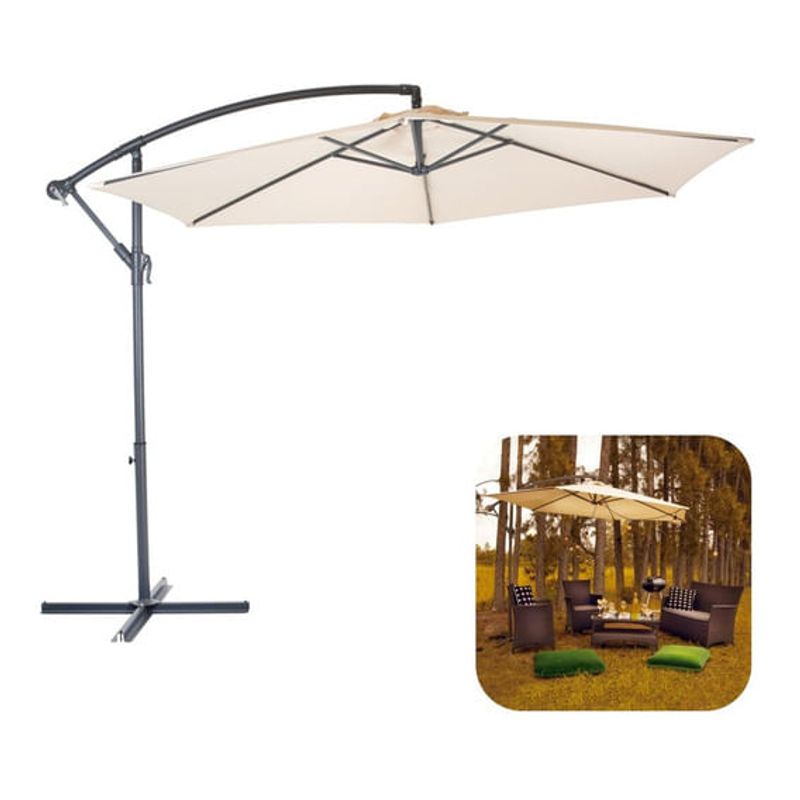 Ombrelone Bora Bora 3m Bege - Mor - 9168 - Unitario Ombrelone Bora Bora 3m Bege - Mor - 9168 - Unitario