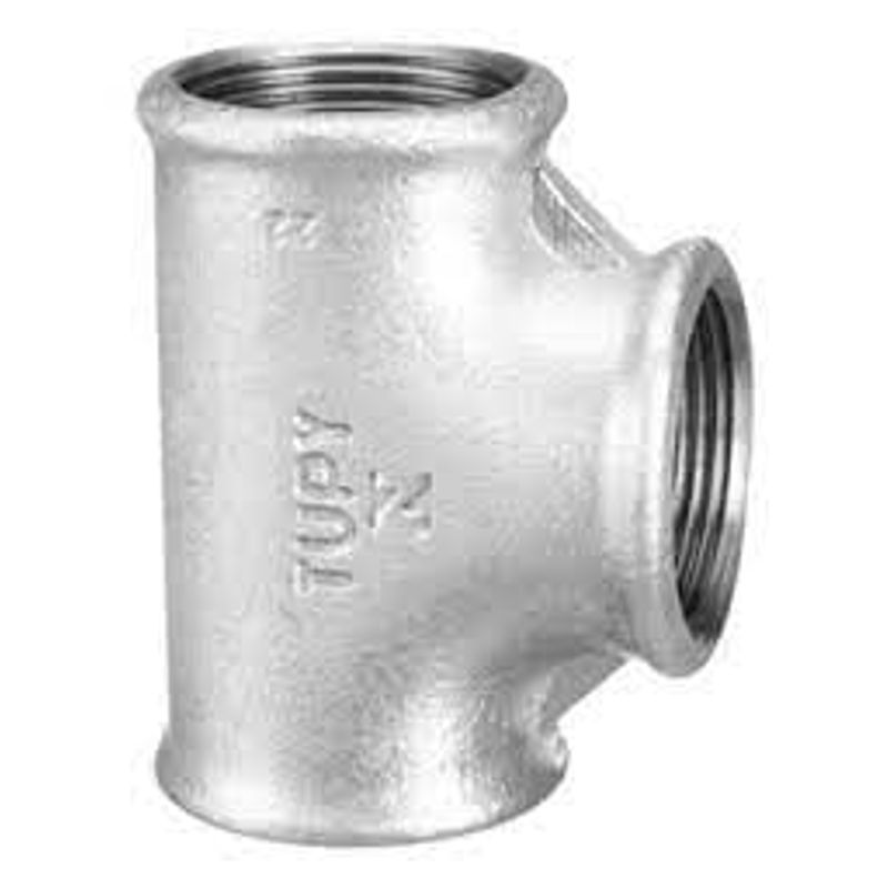 Tê de Redução 90° Galvanizado Roscável 1 - Tupy - 124400733 - Unitário
