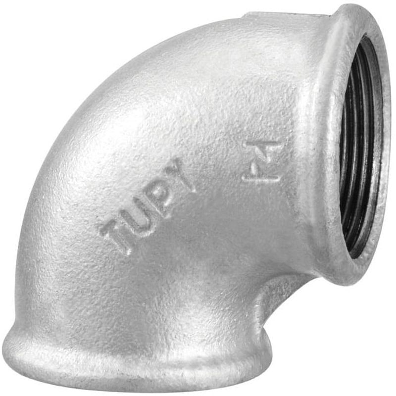 Joelho Galvanizado 3/4 90 Graus Fêmea/Fêmea - Tupy - 120700633 - Unitário Joelho Galvanizado 3/4 90 Graus Fêmea/Fêmea - Tupy - 120700633 - Unitário