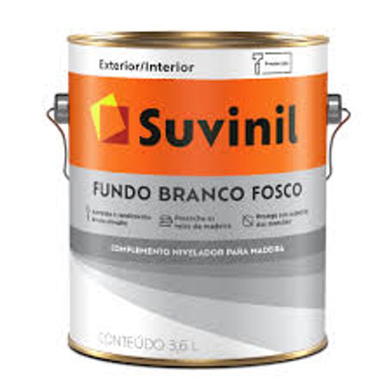 Fundo Branco Fosco Suvinil 3.6L - 53408297 - Unitário Fundo Branco Fosco Suvinil 3.6L - 53408297 - Unitário