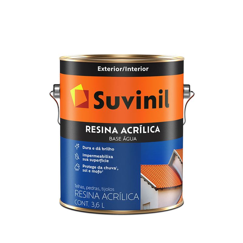Resina Acrílica Base Água Cerâmica Telha 3,6L - Suvinil - 50219201 - Unitário
