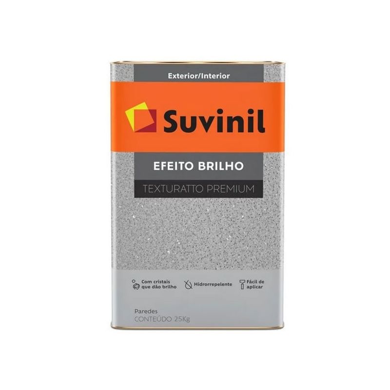 Texturatto Efeito Brilho 25Kg Branco - Suvinil - 50744237 - Unitário Texturatto Efeito Brilho 25Kg Branco - Suvinil - 50744237 - Unitário