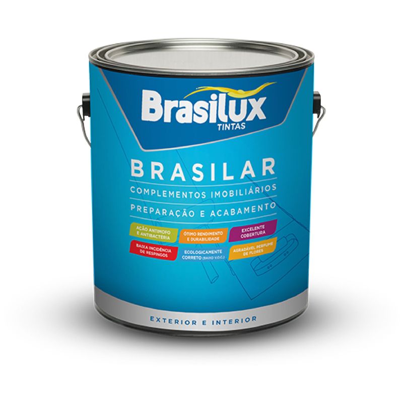 Fundo Preparador Para Paredes Base D’Água  3,6 Lts - Brasilux - SL 460000402 - Unitário