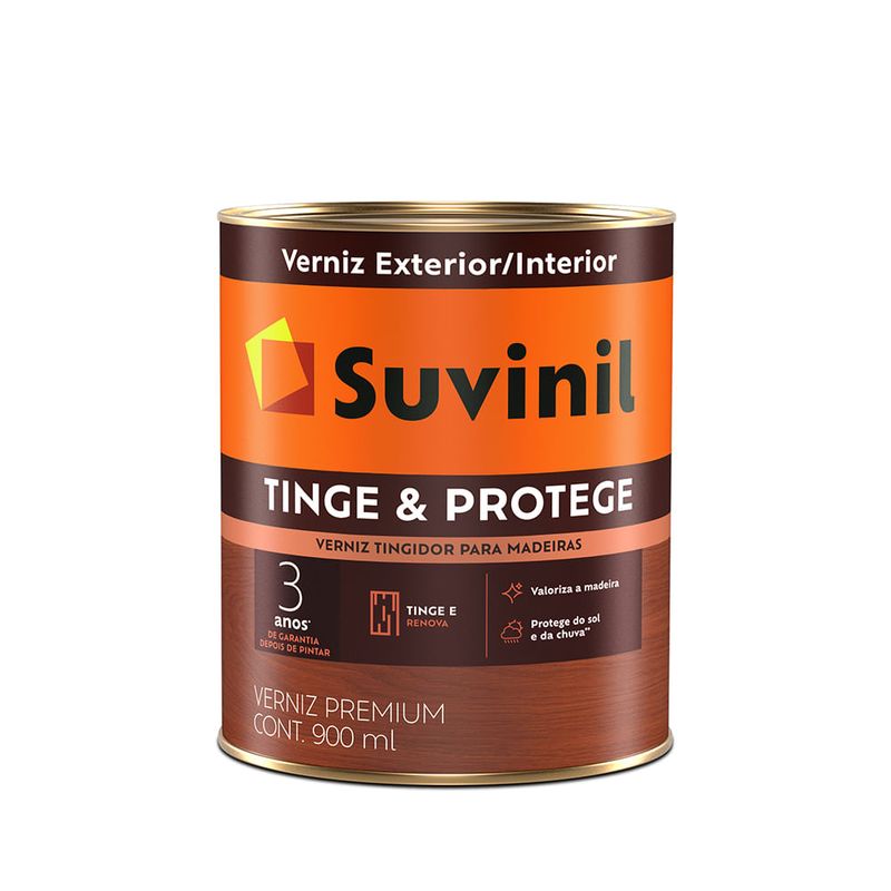 Verniz Tingidor Tinge & Protege 900ml Imbuia - Suvinil - 57419073 - Unitário