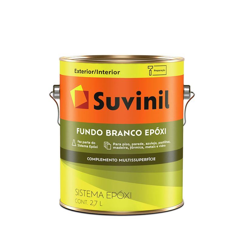 Fundo para Tinta Epóxi 2,7L Branco - Suvinil - 57433992 - Unitário