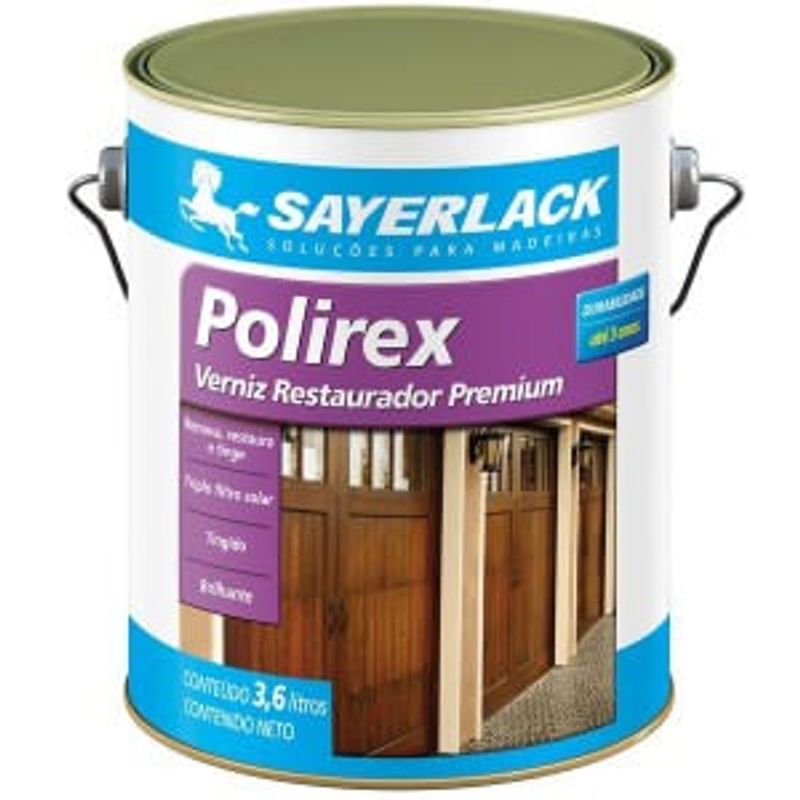 Verniz Polirex Brilhante Mogno 3.6L - Sayerlack - SB.2315.2245GL - Unitário Verniz Polirex Brilhante Mogno 3.6L - Sayerlack - SB.2315.2245GL - Unitário